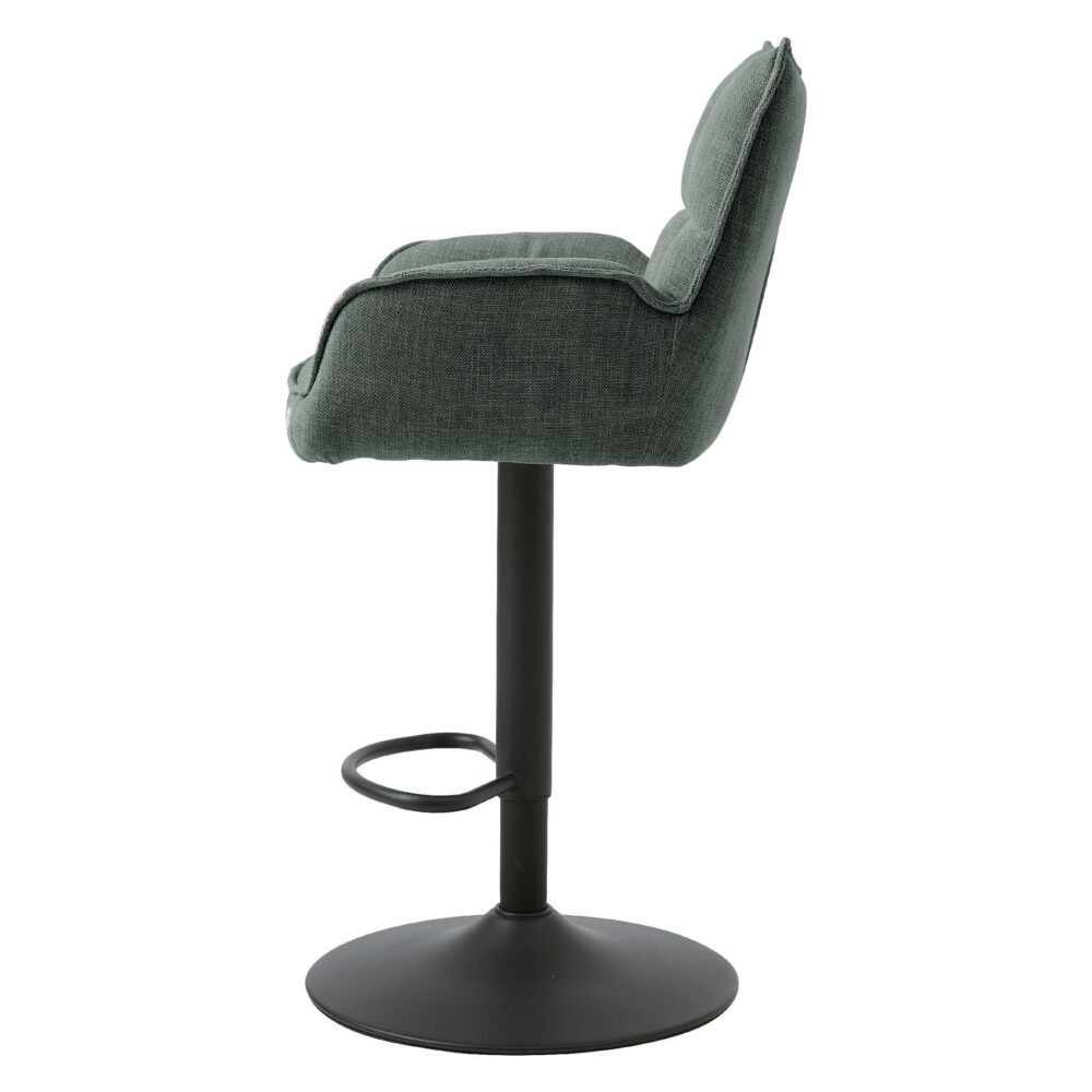 verstelbare barkruk Nena bosgroen met armleuning afbeelding 2