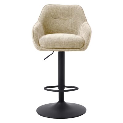 verstelbare barkrukken Mavi linnen set van 2 afbeelding 1