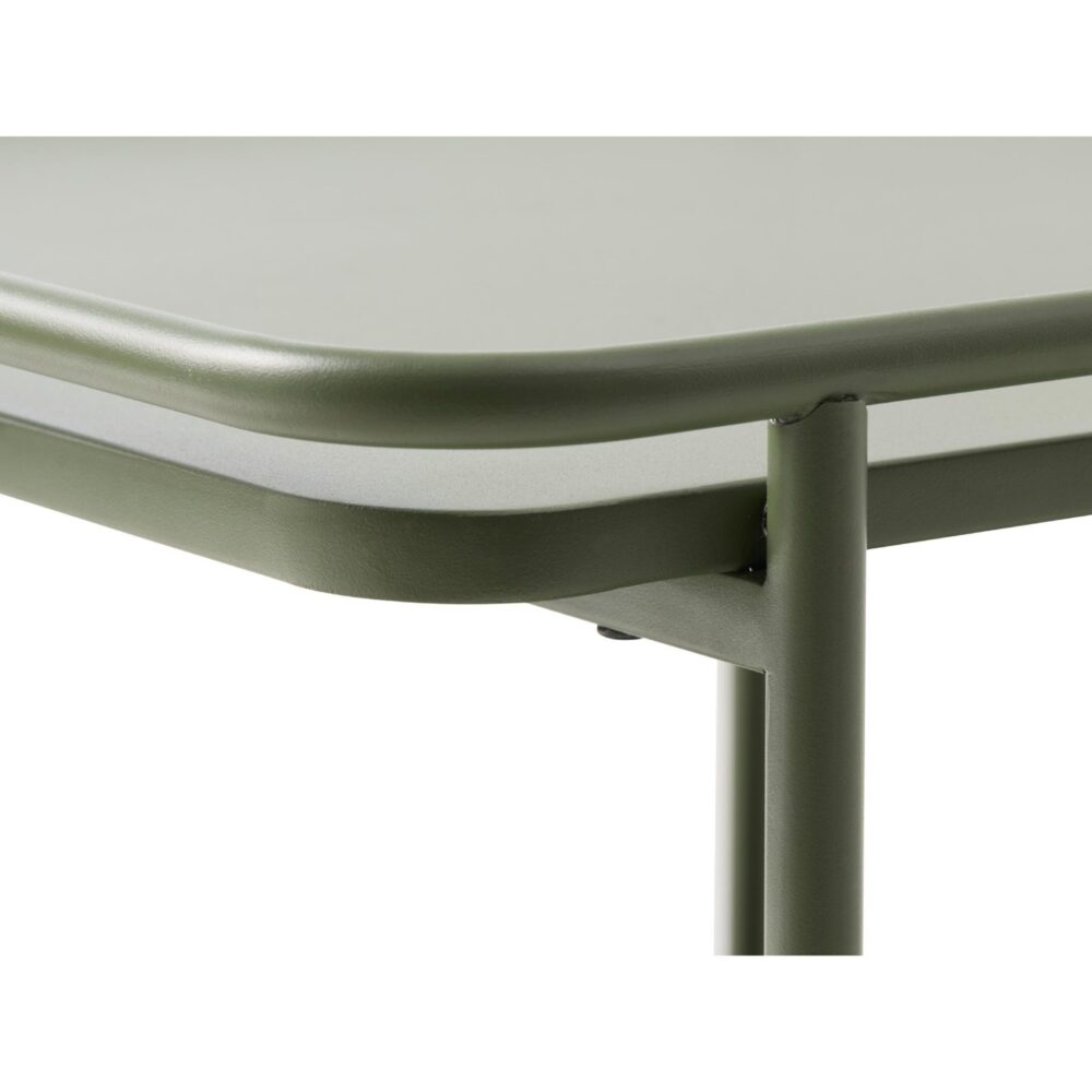 olijfgroene metalen bijzettafel vierkant afbeelding 5