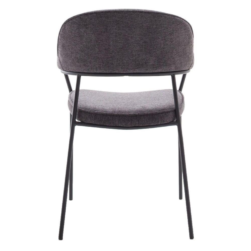 donkergrijze eetkamerstoelen Otis met armleuningen afbeelding 4