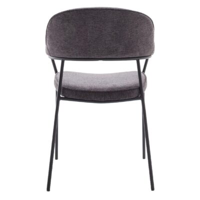 donkergrijze eetkamerstoelen Otis met armleuningen afbeelding 4