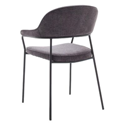 donkergrijze eetkamerstoelen Otis met armleuningen afbeelding 5