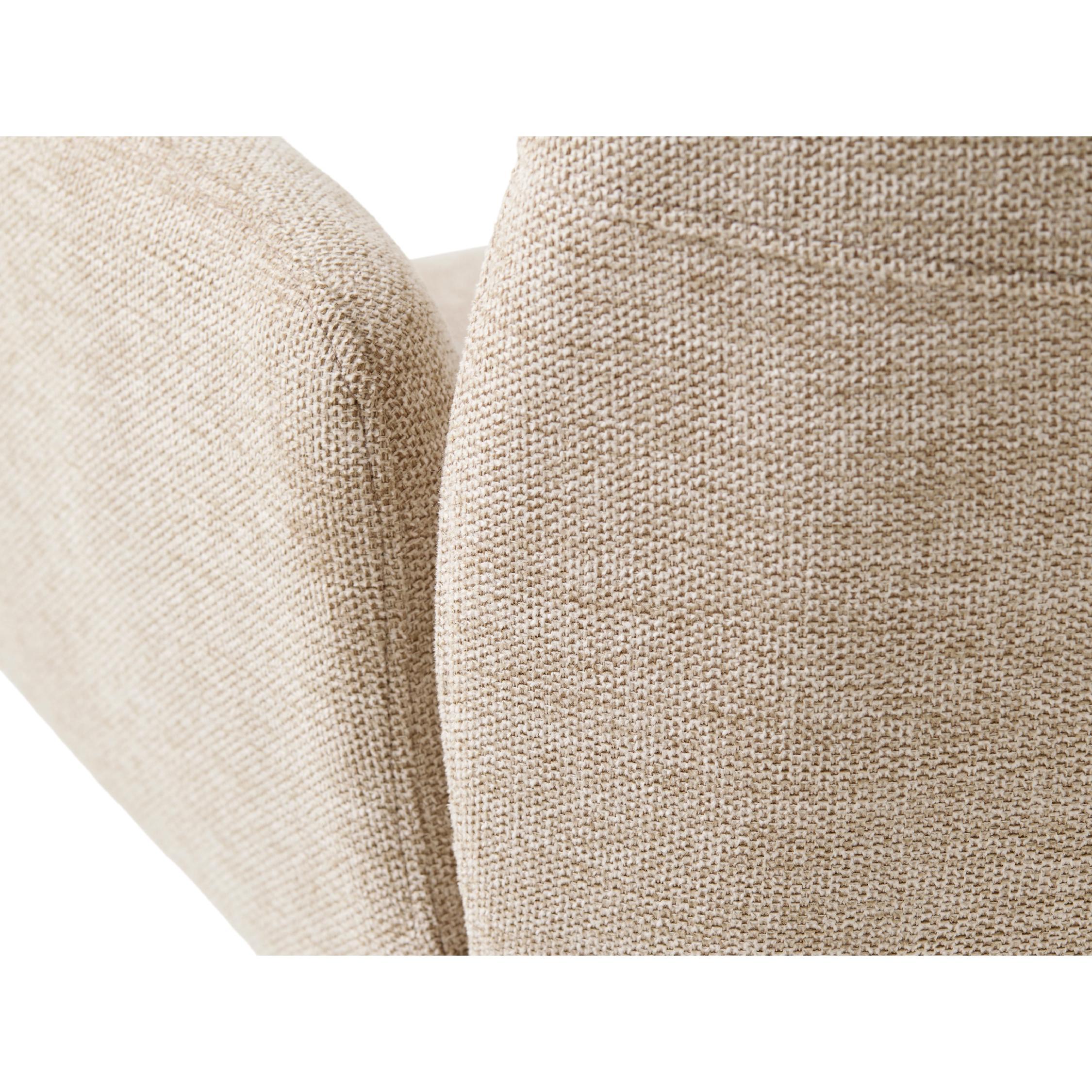 eetkamerstoel Isa met armleuning zand afbeelding 8