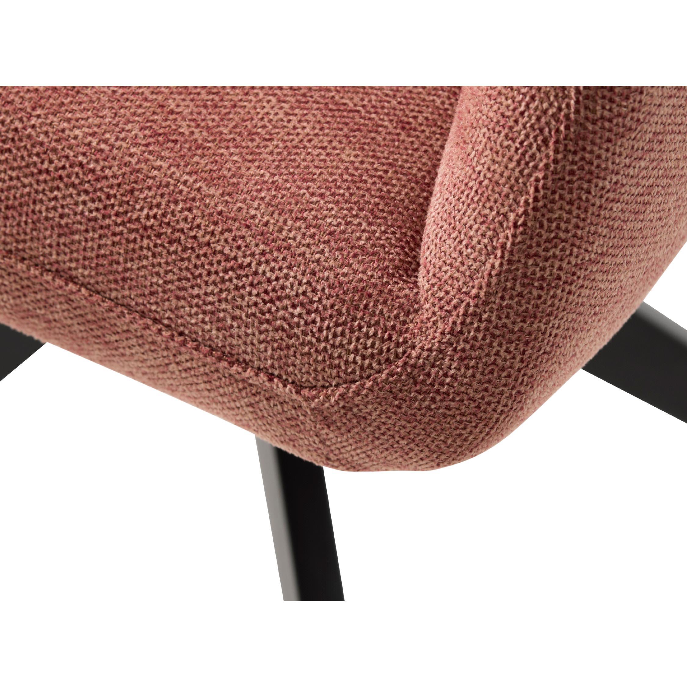 roze draaibare eetkamerstoel Isa met armleuning afbeelding 9
