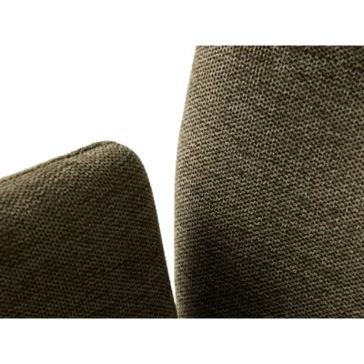 olijfgroene draaibare eetkamerstoel met armleuning Isa afbeelding 9