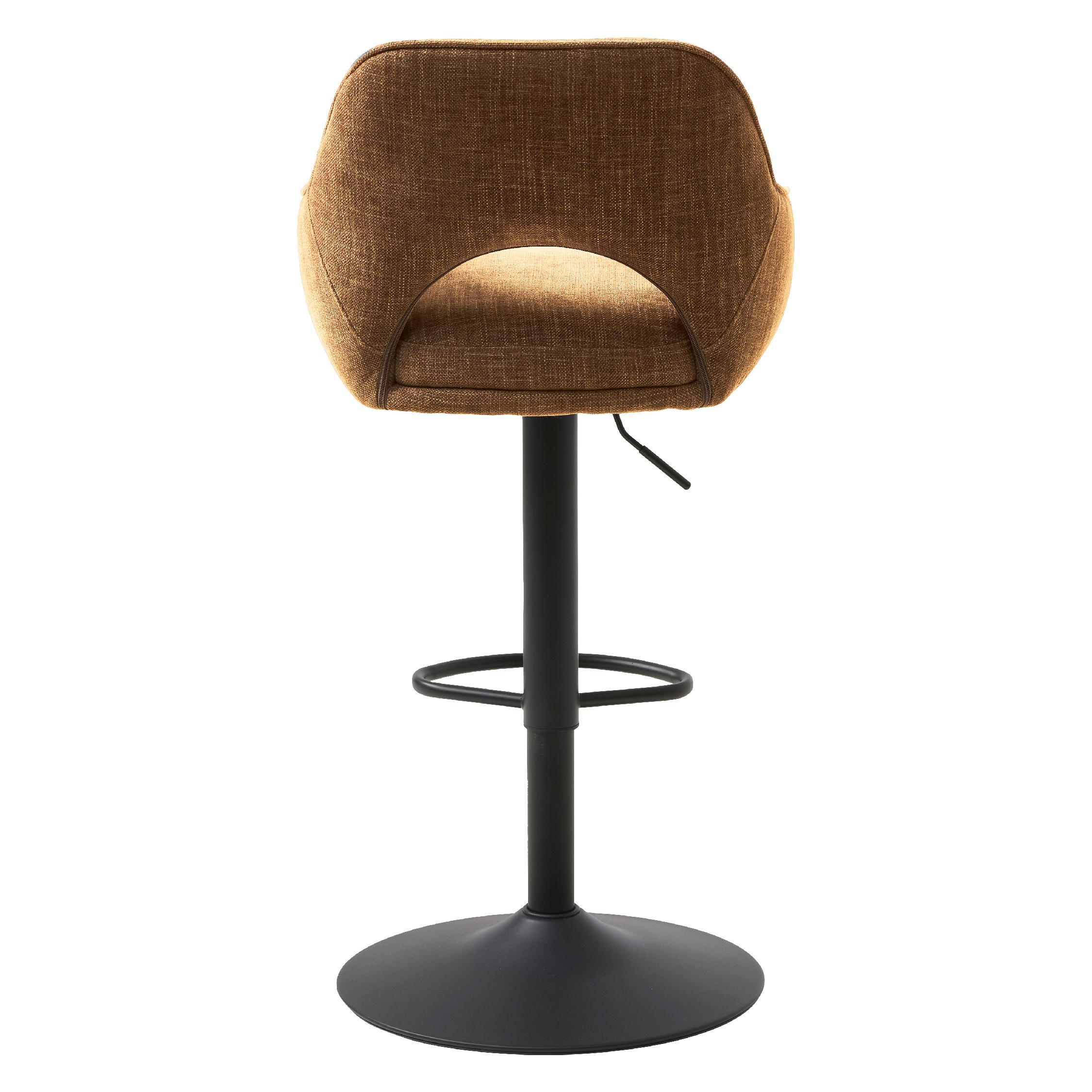 verstelbare barkrukken Kavo chenille roest afbeelding 3