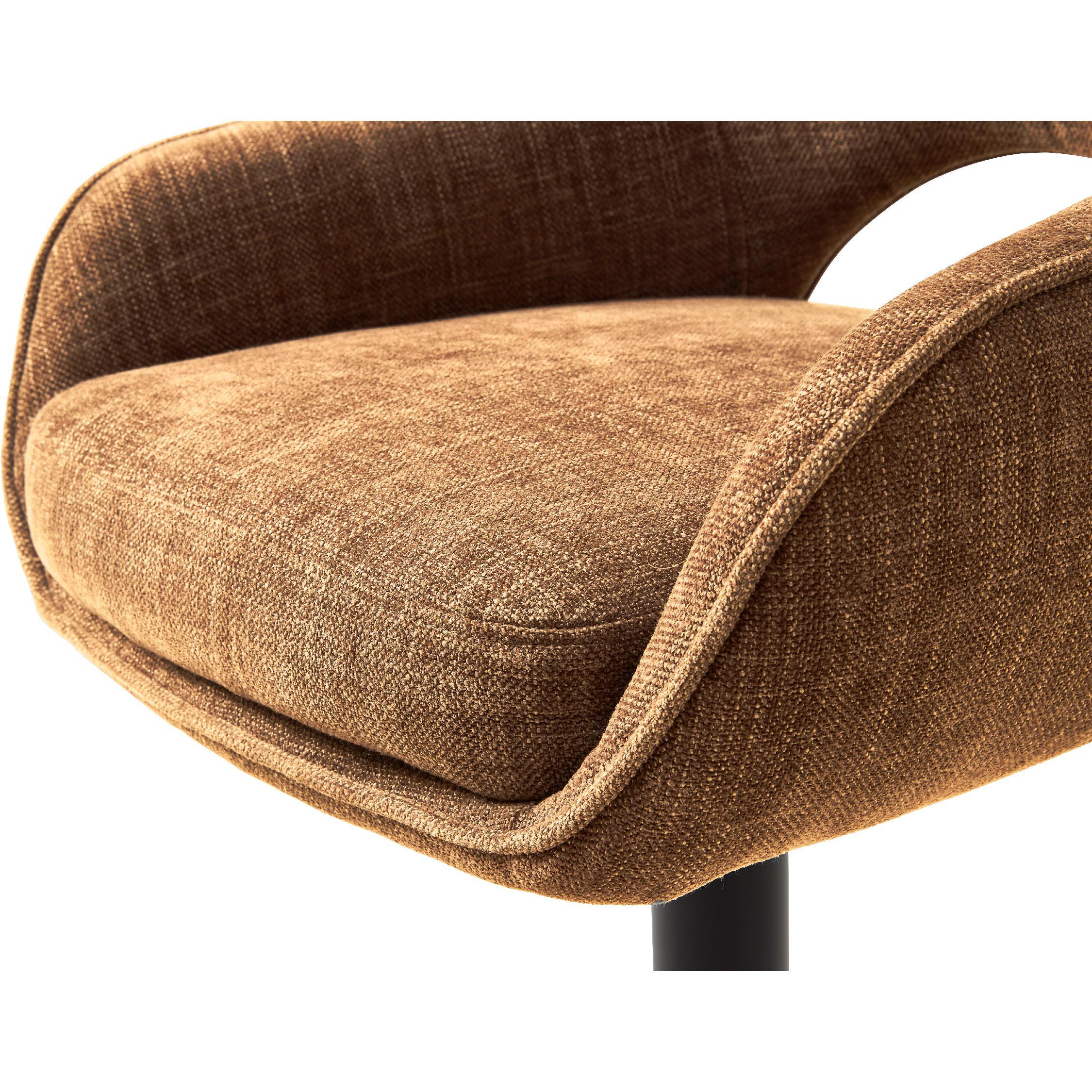 verstelbare barkrukken Kavo chenille roest afbeelding 7