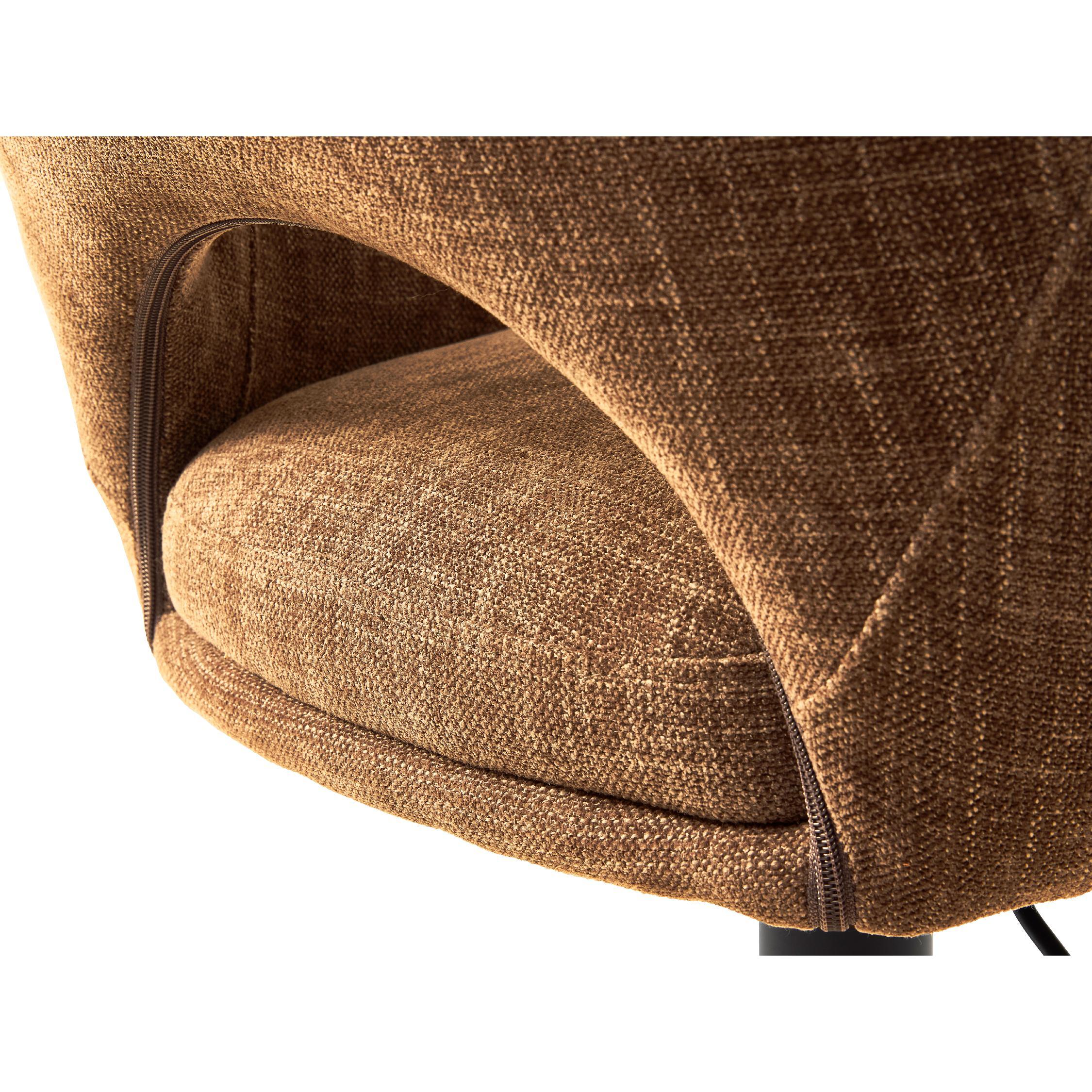 verstelbare barkrukken Kavo chenille roest afbeelding 5