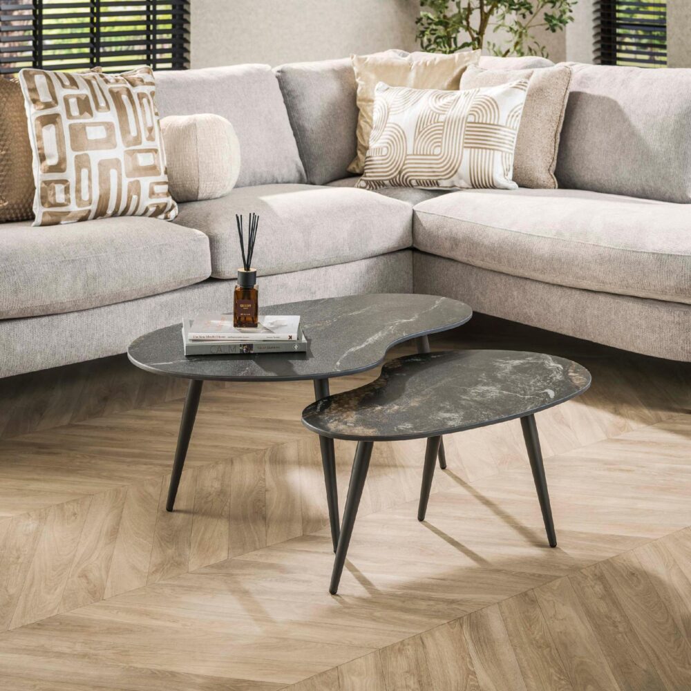 niervormige salontafel set Runi afbeelding 5