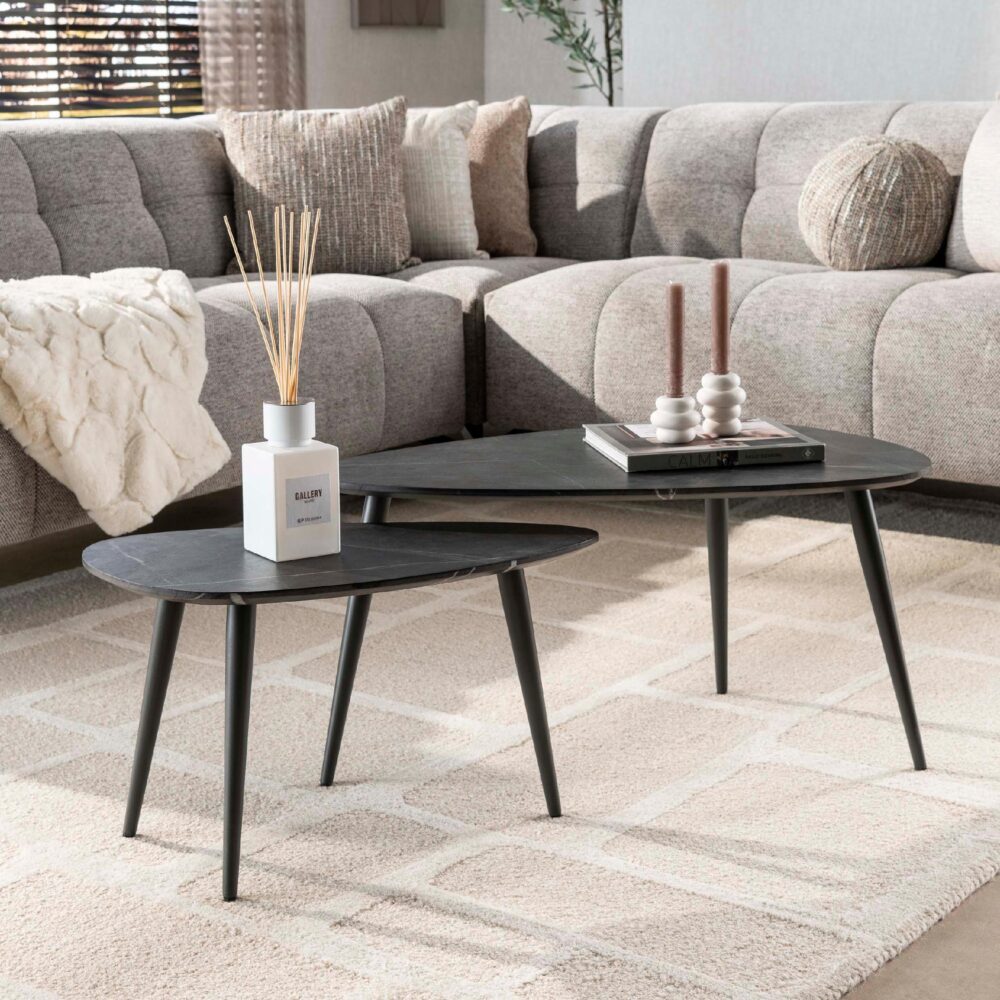 peervormige salontafel set Jorin afbeelding 3