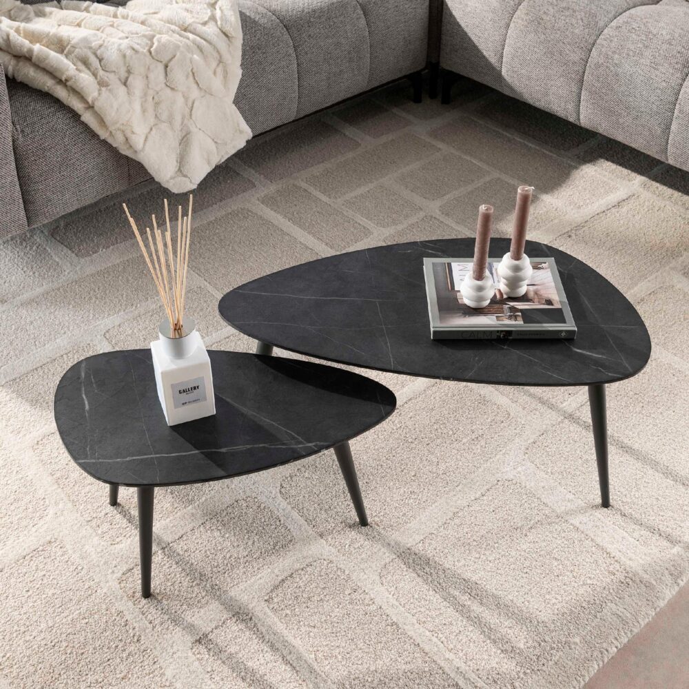 peervormige salontafel set Jorin afbeelding 4