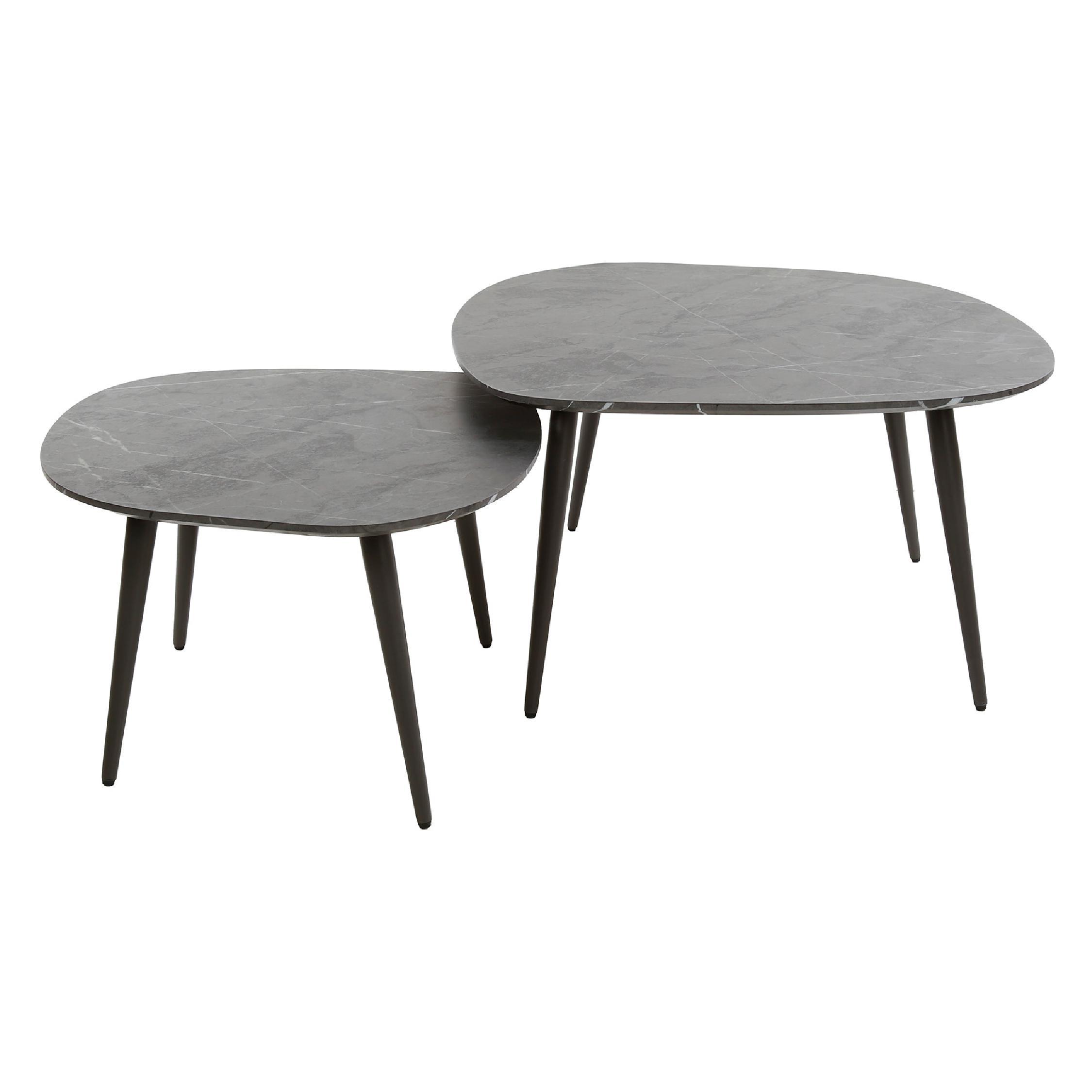 salontafel set van 2 Jorin grafiet afbeelding 1