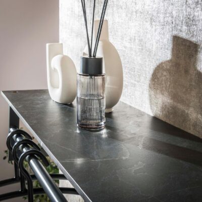 Nest of Nora wandkapstok met roede hoedenplank en haken grafiet afbeelding 4