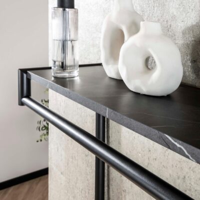 wandkapstok met hoedenplank grafiet afbeelding 4