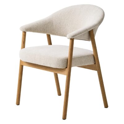 beige eetkamerstoelen Niva met armleuningen afbeelding 1