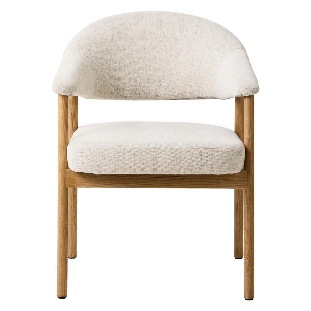 beige eetkamerstoelen Niva met armleuningen afbeelding 2