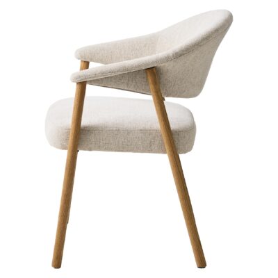 beige eetkamerstoelen Niva met armleuningen afbeelding 3