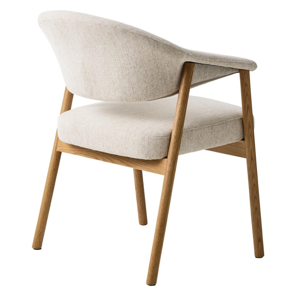 beige eetkamerstoelen Niva met armleuningen afbeelding 5