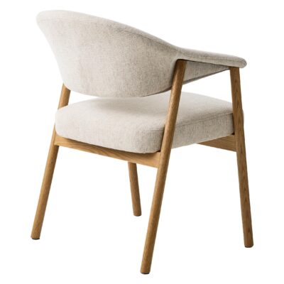 beige eetkamerstoelen Niva met armleuningen afbeelding 5