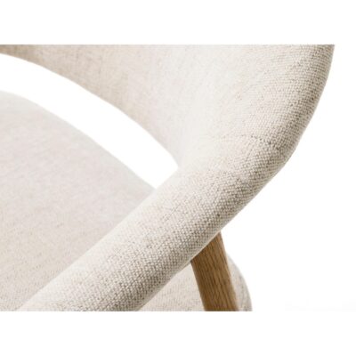 beige eetkamerstoelen Niva met armleuningen afbeelding 7