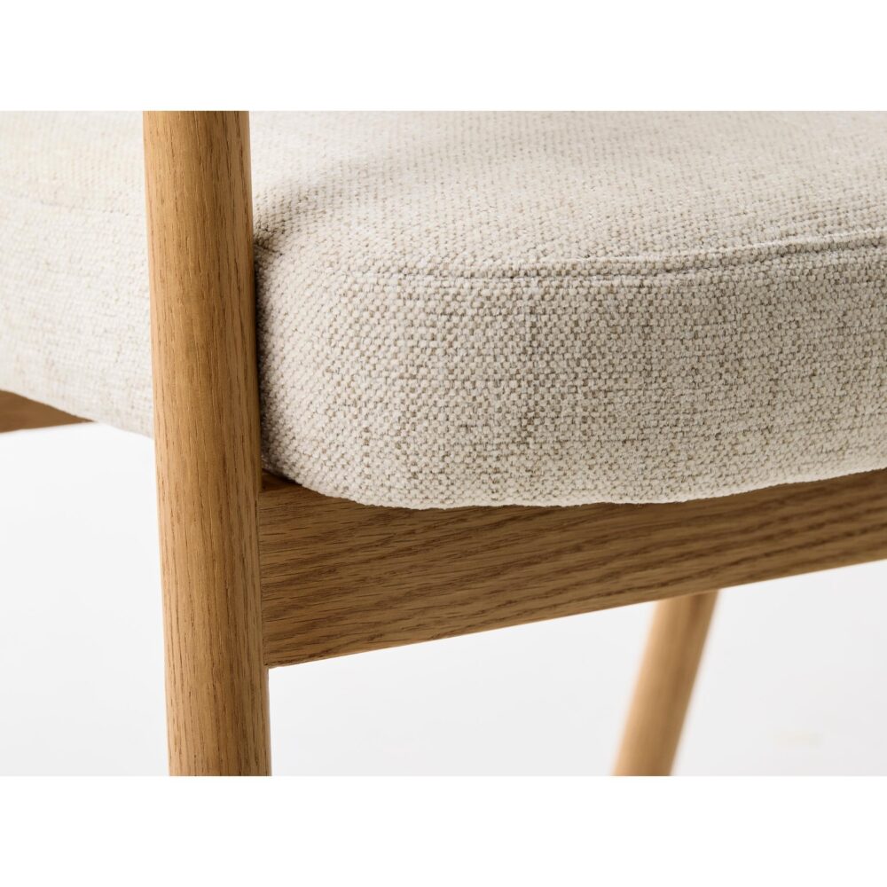 beige eetkamerstoelen Niva met armleuningen afbeelding 10