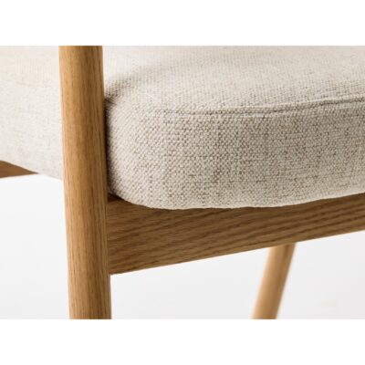 beige eetkamerstoelen Niva met armleuningen afbeelding 10