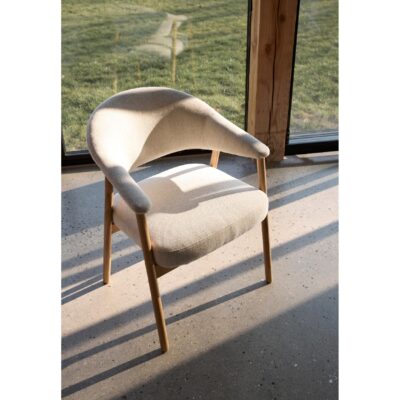 beige eetkamerstoelen Niva met armleuningen afbeelding 12