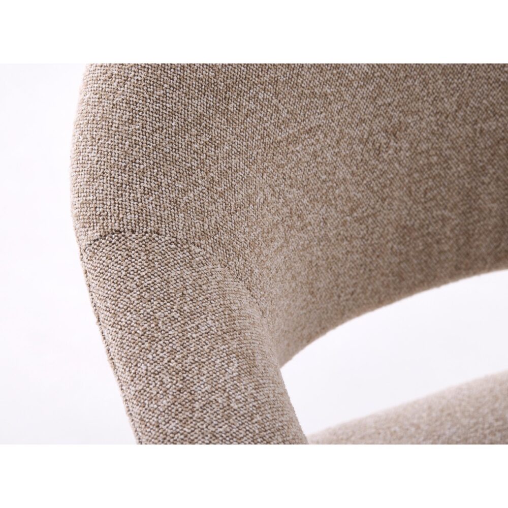 Niva beige eetkamerstoelen met armleuningen afbeelding 9