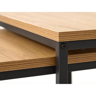 Alma nestbare eiken salontafel set van 2 afbeelding 6