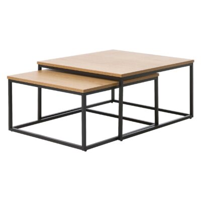 salontafel set Alma eiken afbeelding 2