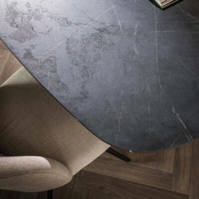 Deens ovale eettafel Jorin 180 cm grafiet afbeelding 7