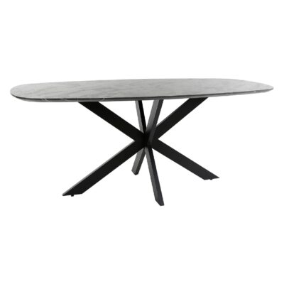 Deens ovale eettafel Jorin 180 cm grafiet afbeelding 1