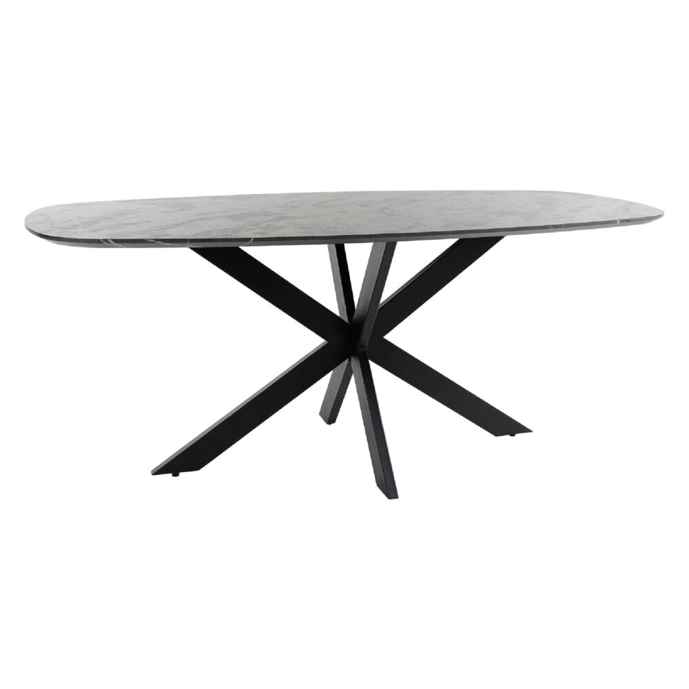 Deens ovale eettafel Jorin 180 cm grafiet afbeelding 1