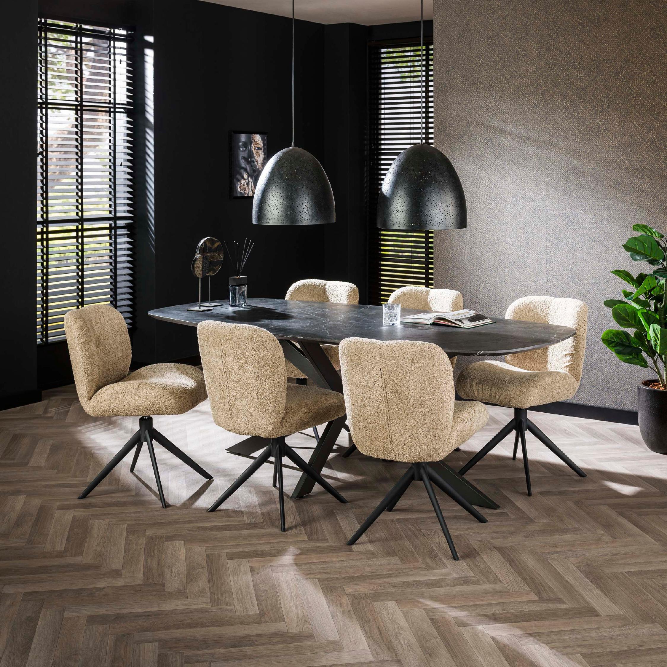 Deens ovale eettafel Jorin 215 cm afbeelding 3