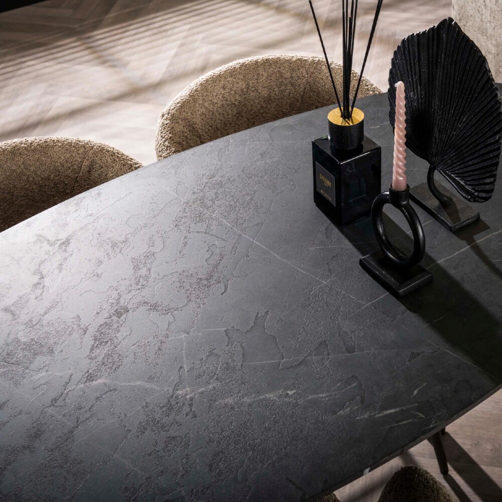 Deens ovale bartafel Jorin grafiet 140cm afbeelding 4