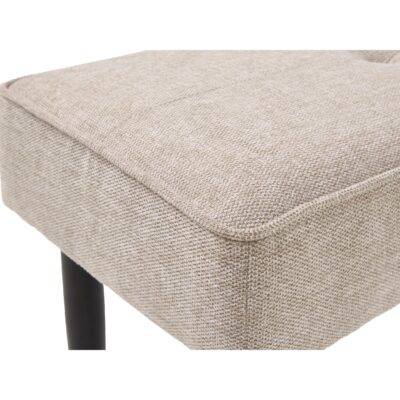 halbank Zovia zandkleur stof 140 cm afbeelding 3