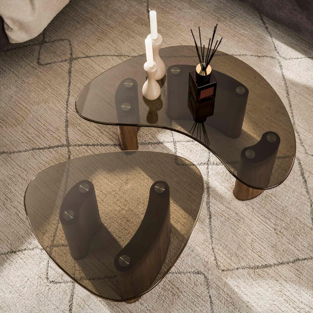 organische salontafel set Arlen afbeelding 5