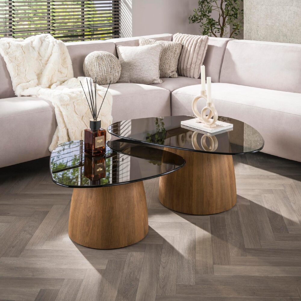 driehoekige salontafel set Arlen afbeelding 4