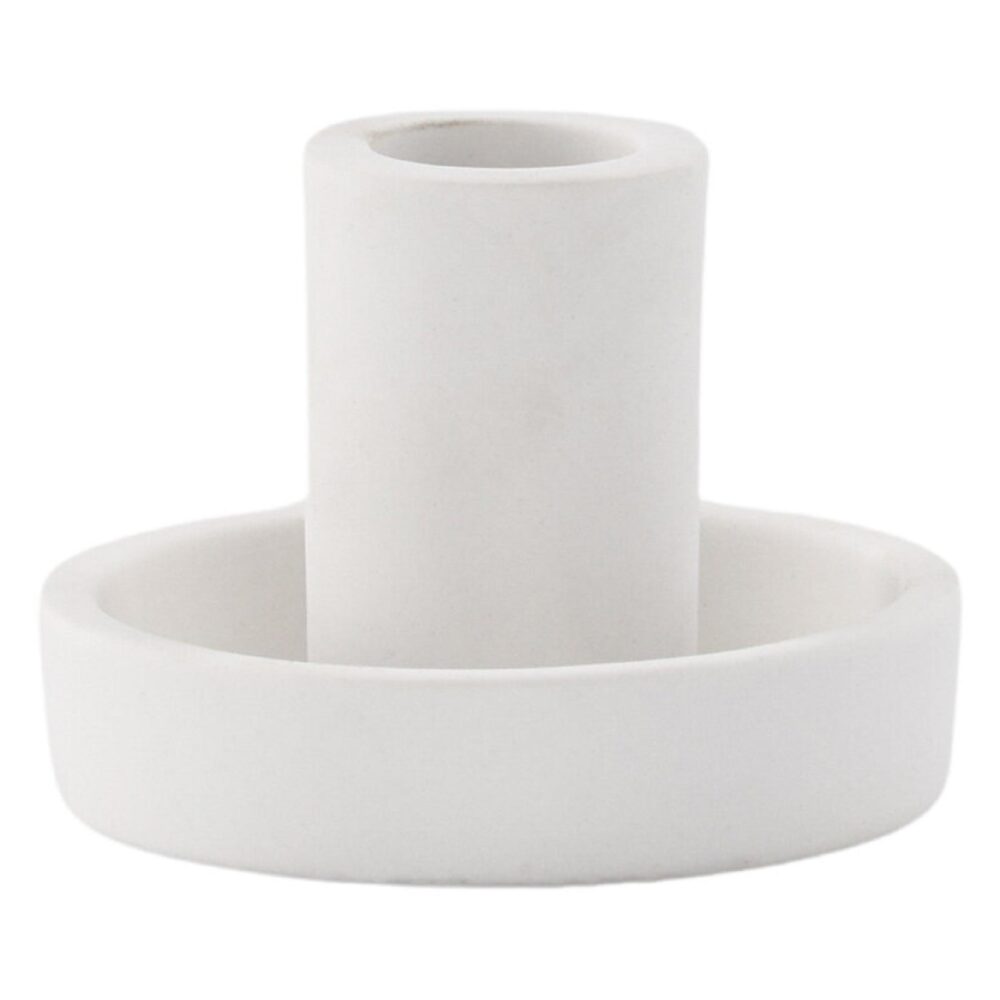 witte kaarsenhouders set van 2 afbeelding 1