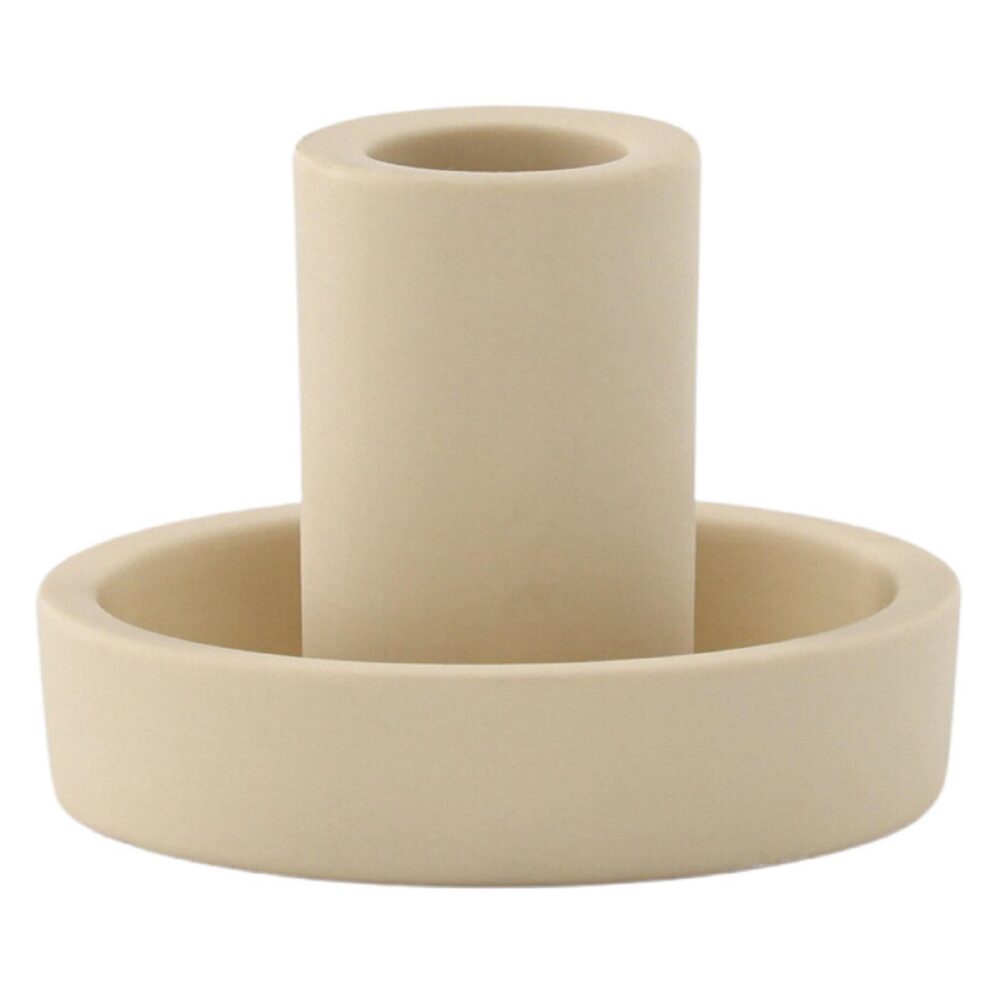 beige kaarsenhouders set afbeelding 1