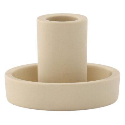 beige kaarsenhouders set afbeelding 1