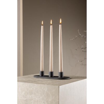zwarte kandelaar voor 3 kaarsen afbeelding 6