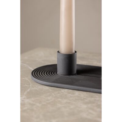 zwarte kandelaar voor 3 kaarsen afbeelding 7