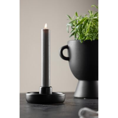ronde zwarte kandelaars set van 2 afbeelding 2