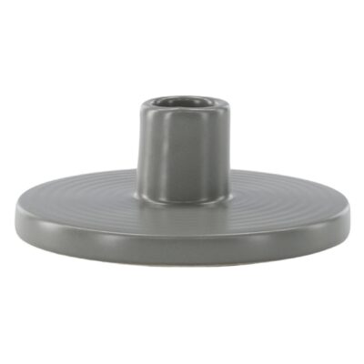 grijze keramische kandelaars set afbeelding 1