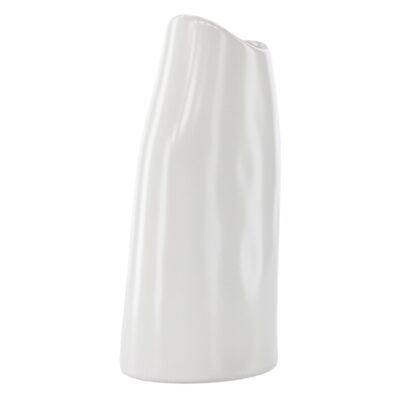 smalle witte keramische vaas afbeelding 2