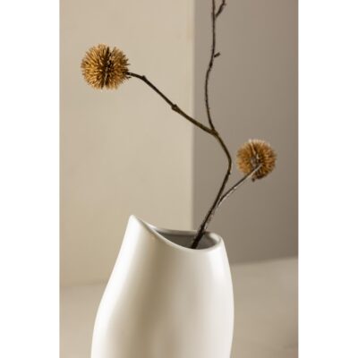 smalle witte keramische vaas afbeelding 5