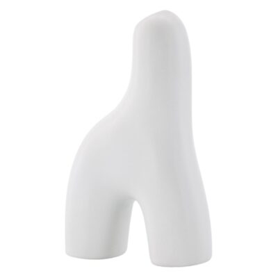 witte keramische vaas 16 cm afbeelding 8