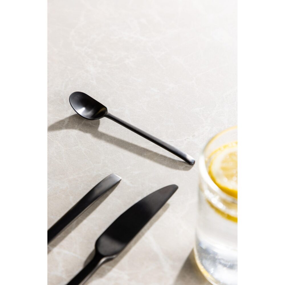 mat zwarte bestekset 24-delig afbeelding 4