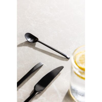 mat zwarte bestekset 24-delig afbeelding 4